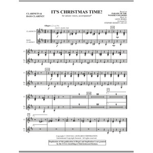 It's Christmas Time! - Bb Bass Clarinet/Bb Clar.