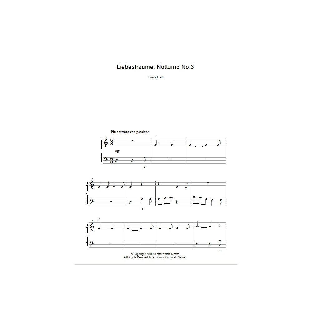 Liebestraume: Notturno No.3 In A Flat: O Lieb, So Lang Du Lieben...