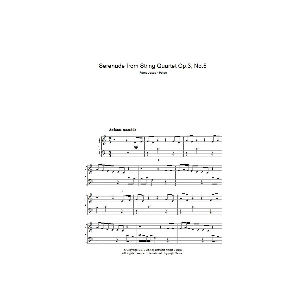Serenade For Strings Op. 3 No. 5