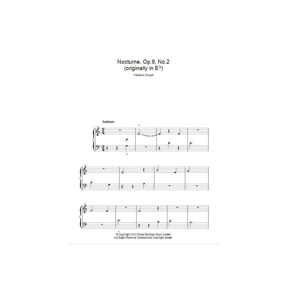 Nocturne In Eb Major, Op. 9, No. 2