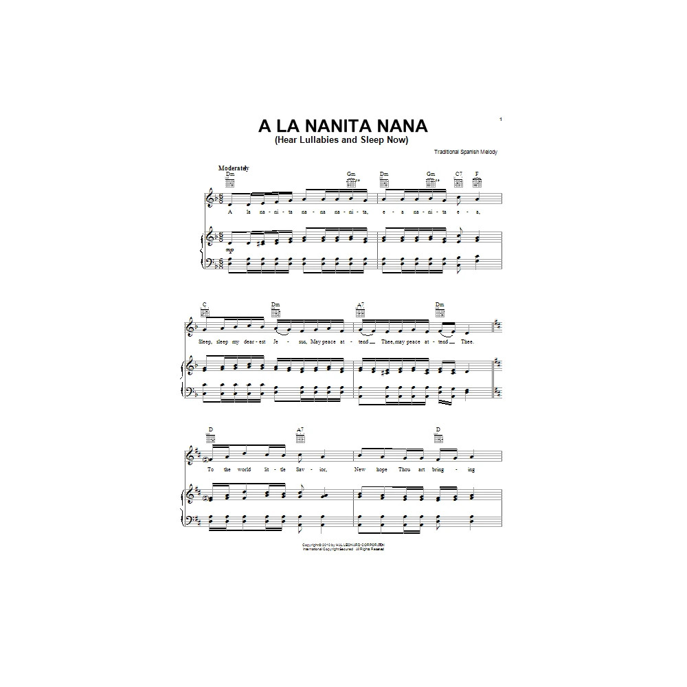 A La Nanita Nana (Hear Lullabies And Sleep Now)
