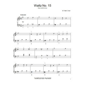 Waltz No. 15, Op. Posthumous, E Major