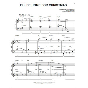 I'll Be Home For Christmas [Jazz version] (arr. Phillip Keveren)