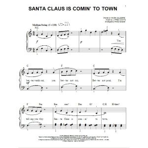 Santa Claus Is Comin'' To Town [Jazz-Version] (arr. Phillip Keveren)