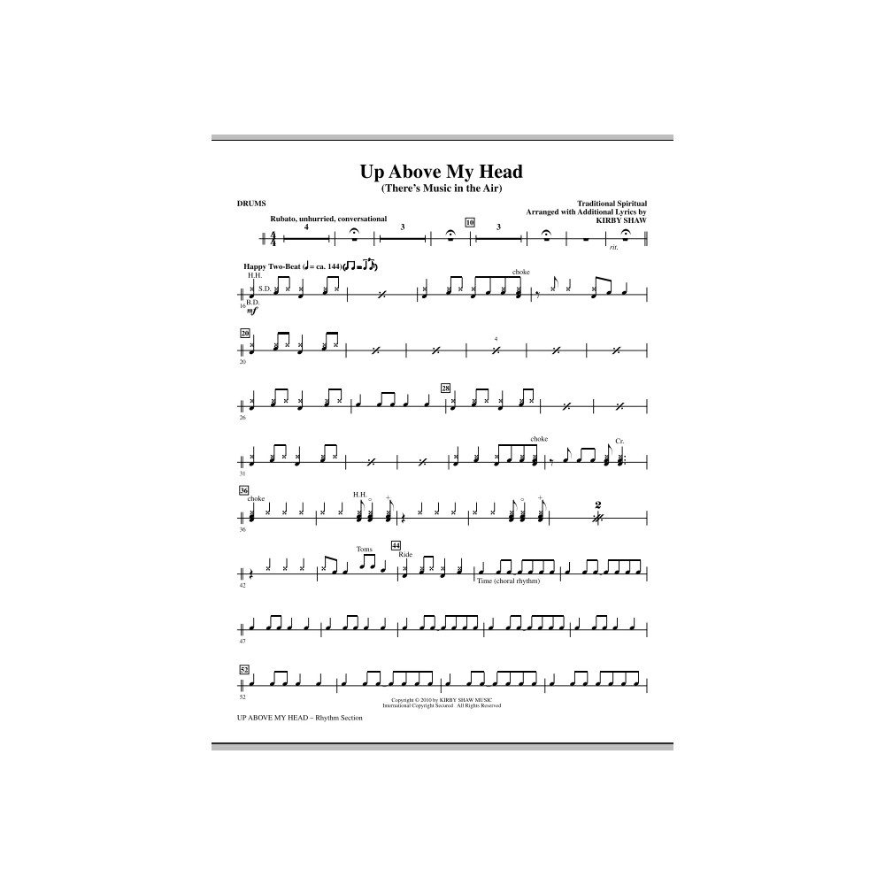 Up Above My Head (There's Music In The Air) - Drums