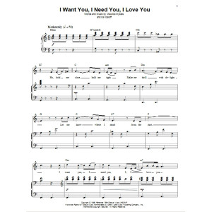 I Want You, I Need You, I Love You