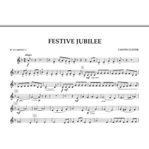 Festive Jubilee - Bb Clarinet 2