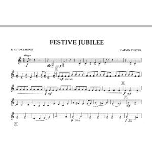 Festive Jubilee - Eb Alto Clarinet