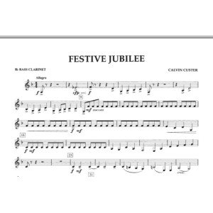 Festive Jubilee - Bb Bass Clarinet
