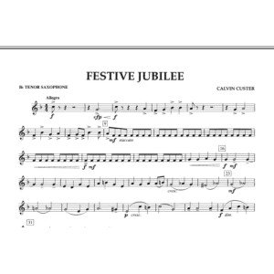 Festive Jubilee - Bb Tenor Saxophone
