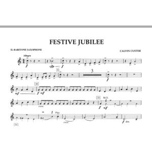 Festive Jubilee - Eb Baritone Saxophone