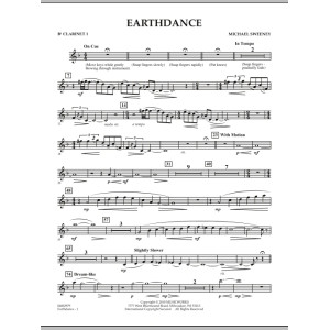 Earthdance - Bb Clarinet 1