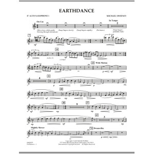 Earthdance - Eb Alto Saxophone 1