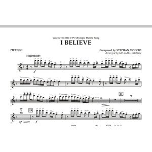 I Believe (Vancouver 2010 CTV Olympic Theme Song) - Piccolo