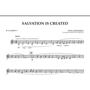Salvation Is Created - Bb-Klarinette 2