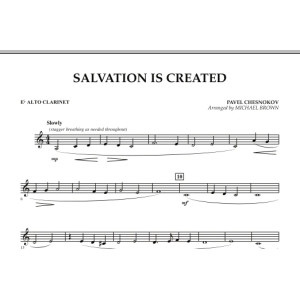 Salvation Is Created - Eb Alto Clarinet