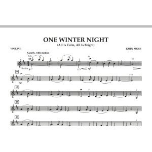 One Winter Night (All Is Calm, All Is Bright) - Violin 1