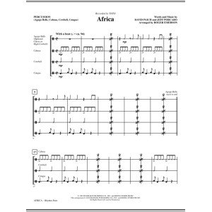 Africa (arr. Roger Emerson) - Percussion