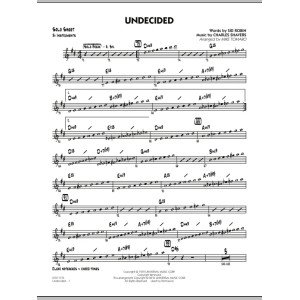 Undecided - Bb Solo Sheet