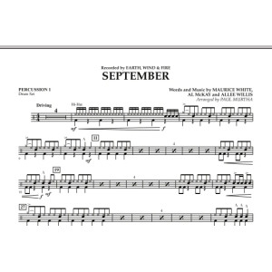 September (arr. Paul Murtha) - Percussion 1