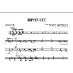 September (arr. Paul Murtha) - Percussion 2