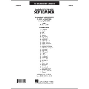 September (arr. Paul Murtha) - Conductor Score (Full Score)