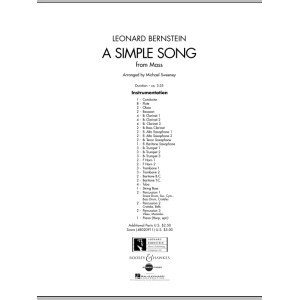 A Simple Song (from Mass) - Conductor Score (Full Score)