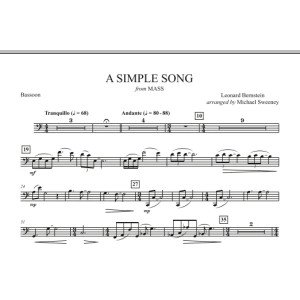 A Simple Song (from Mass) - Bassoon