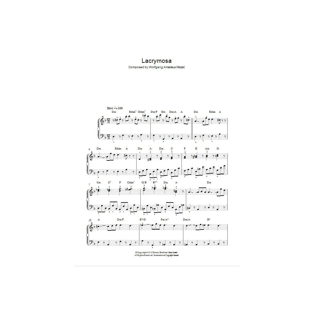 Lacrymosa (aus der Requiem-Messe)