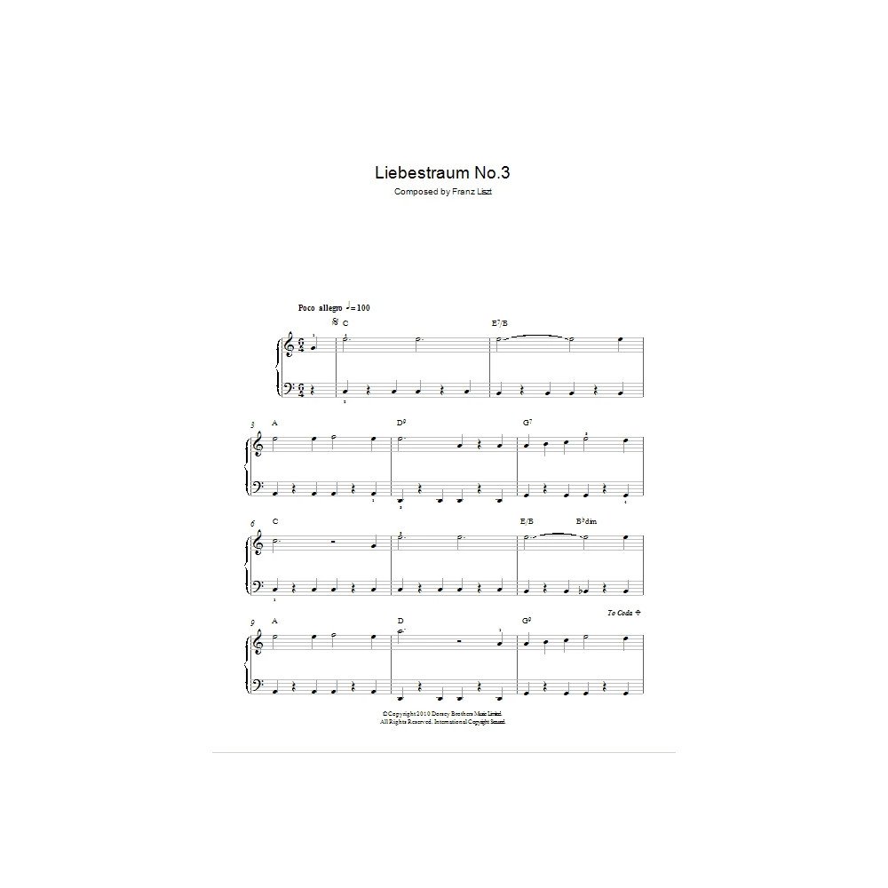 Liebestraum, Notturno No. 3 (Love's Dream)