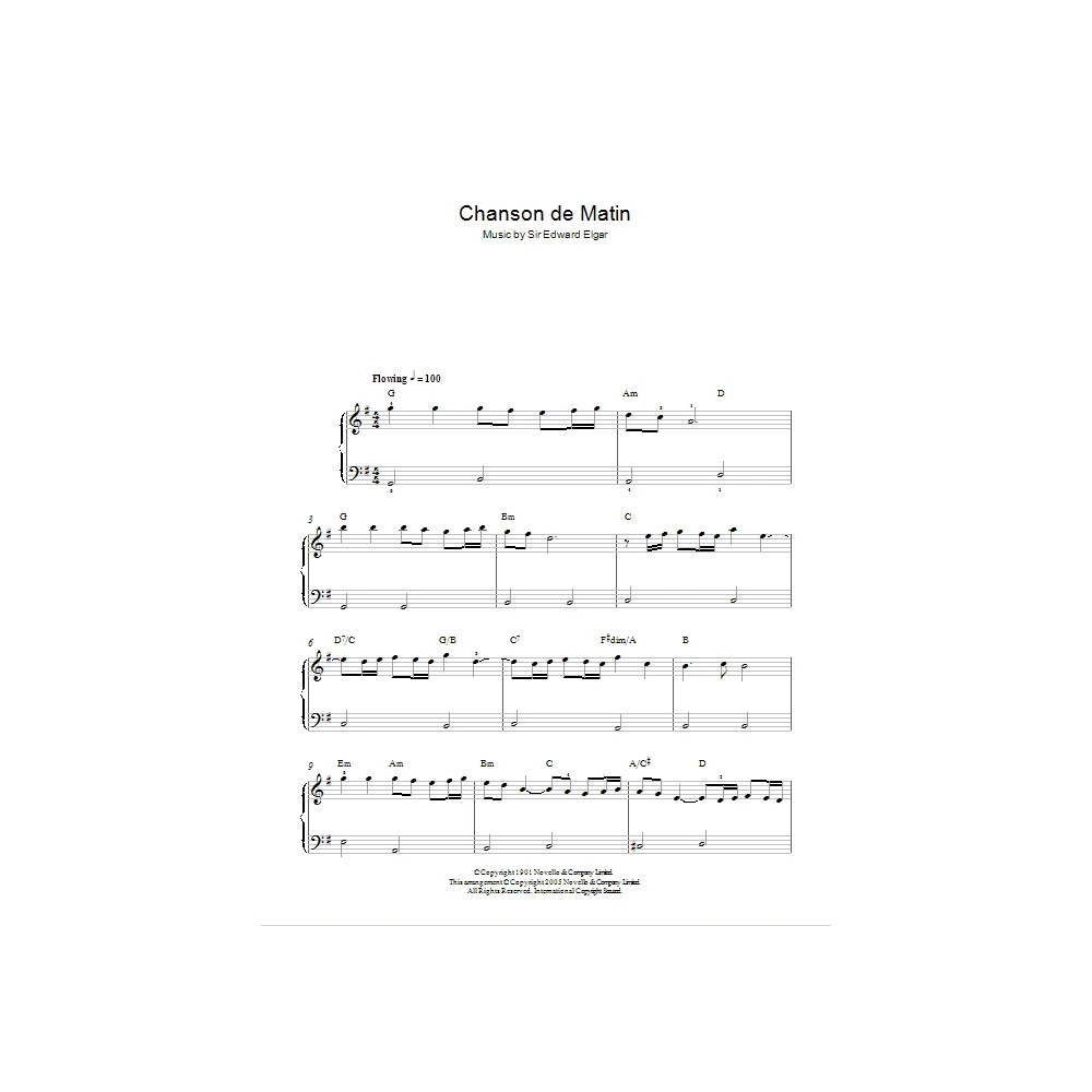 Chanson De Matin Op. 15, No. 2