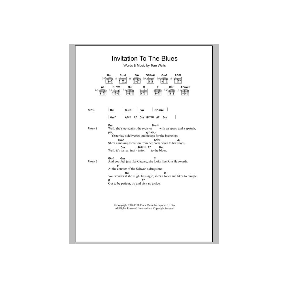 Invitation To The Blues