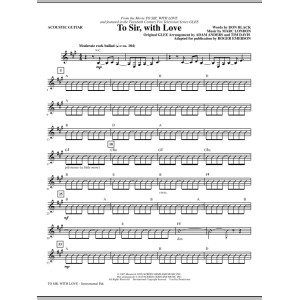 To Sir, With Love - Acoustic Guitar