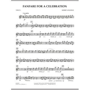 Fanfare For A Celebration - Violin 1