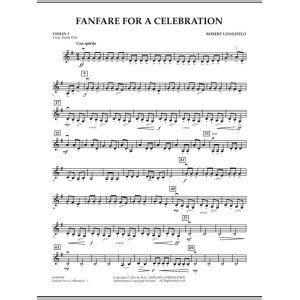 Fanfare For A Celebration - Violin 3 (Viola Treble Clef)