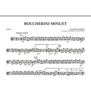 Boccherini Menuett - Viola