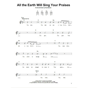 All The Earth Will Sing Your Praises