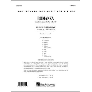 Romanza (from Horn Concerto No. 3, K. 447) - Full Score