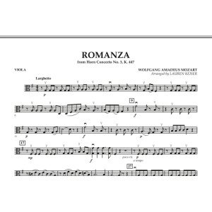 Romanza (from Horn Concerto No. 3, K. 447) - Viola