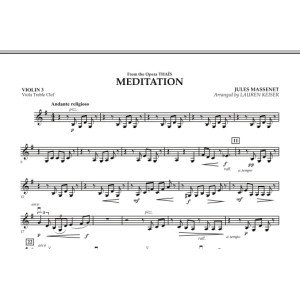 Meditation - Violin 3 (Viola Treble Clef)