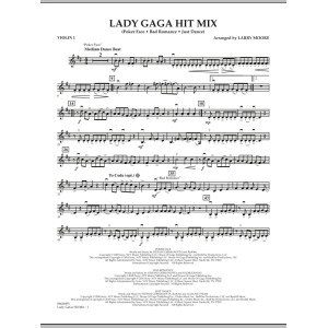 Lady GaGa Hit Mix - Violin 1