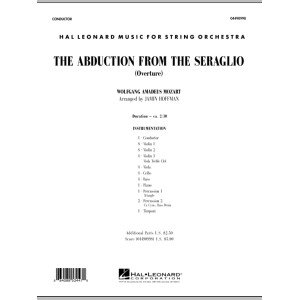 The Abduction From The Seraglio (Overture) - Full Score
