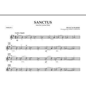 Sanctus (from German Mass) - Violin 1