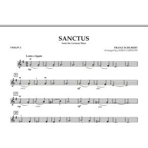 Sanctus (from German Mass) - Violin 2