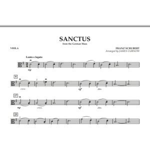 Sanctus (from German Mass) - Viola