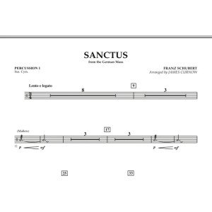 Sanctus (from German Mass) - Percussion 1