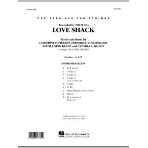 Love Shack - Partitur