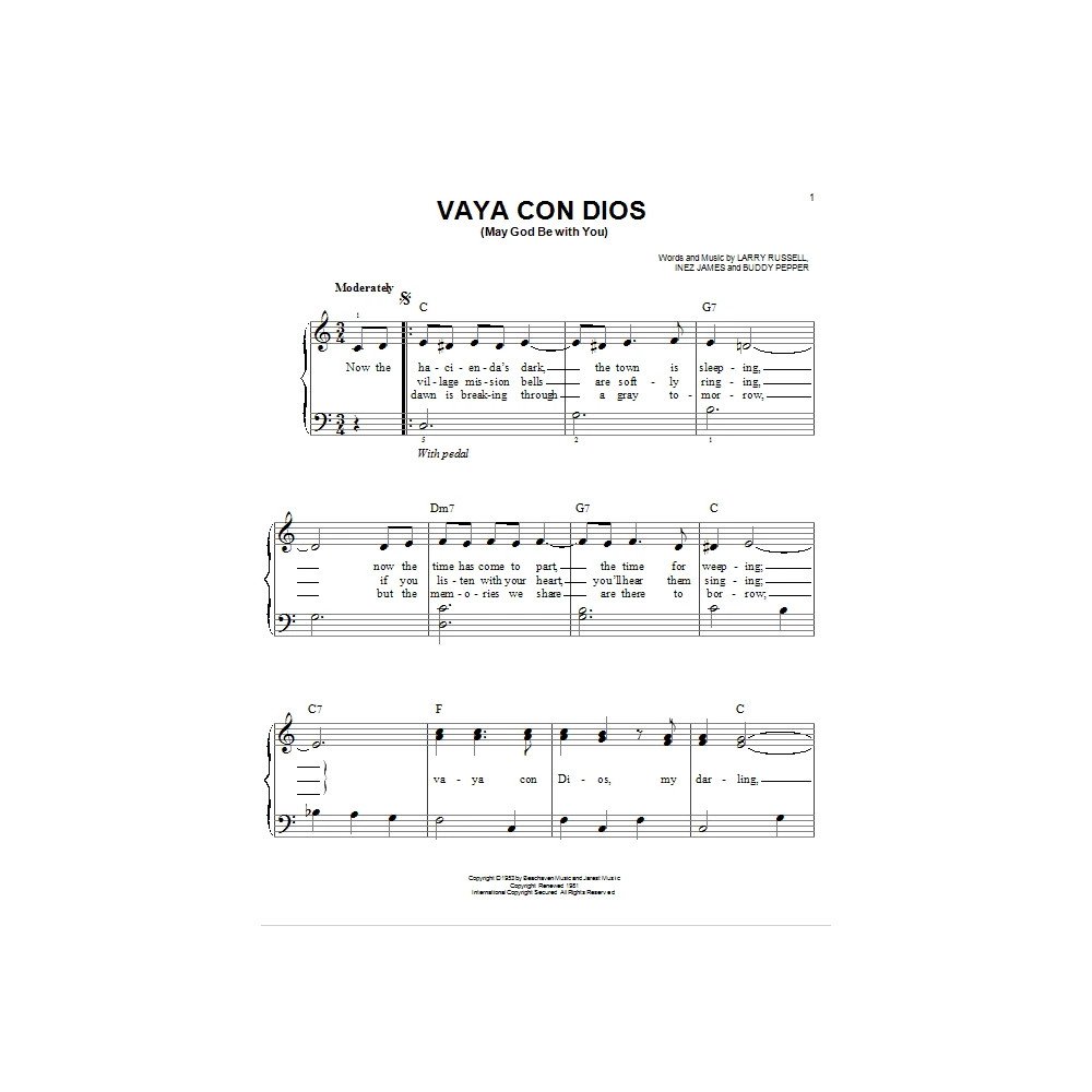Vaya Con Dios (May God Be With You)