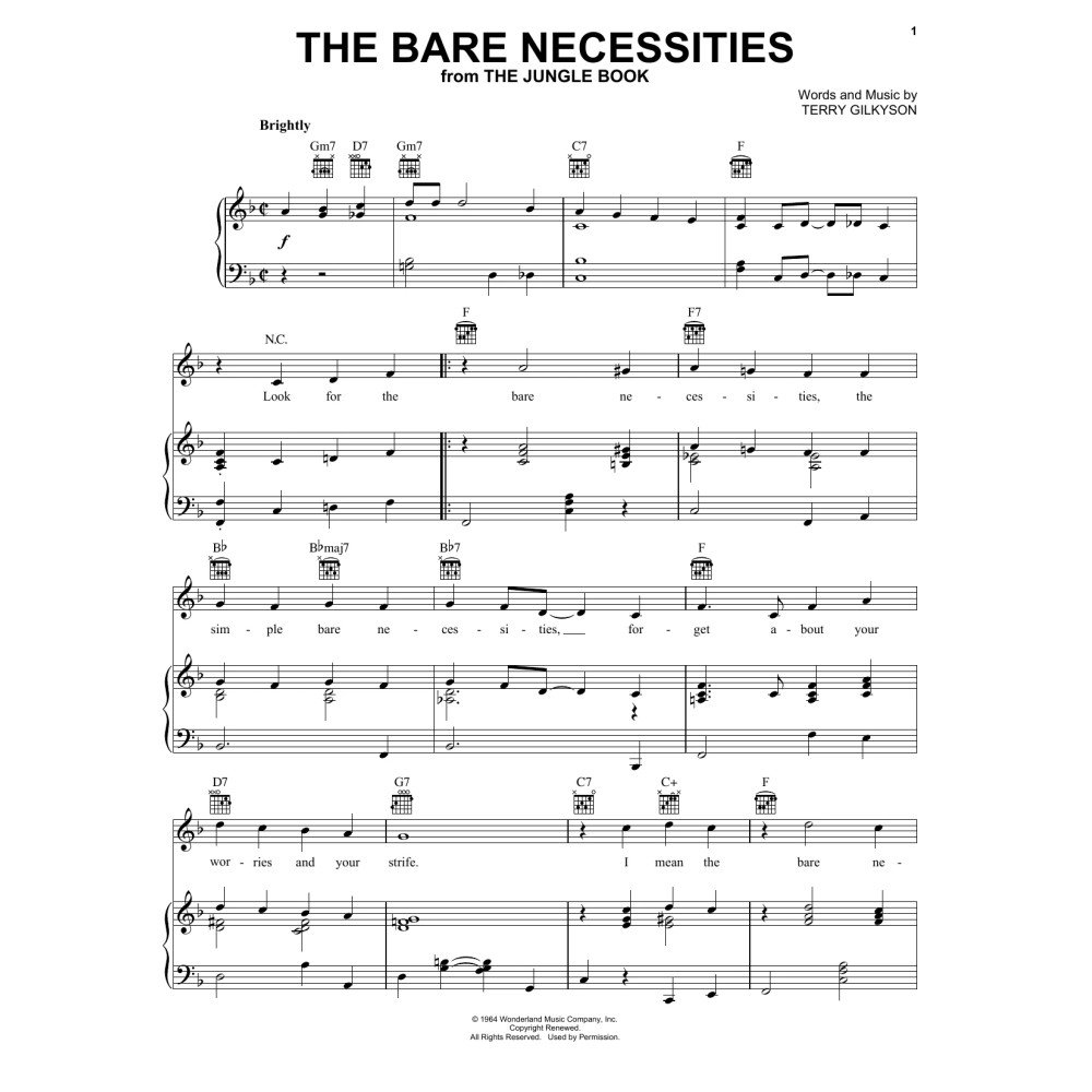 The Bare Necessities