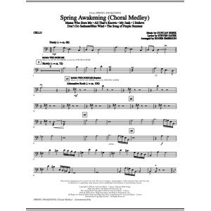 Spring Awakening (Choral Medley) - Cello